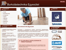 Tablet Screenshot of burkolastechnika.org